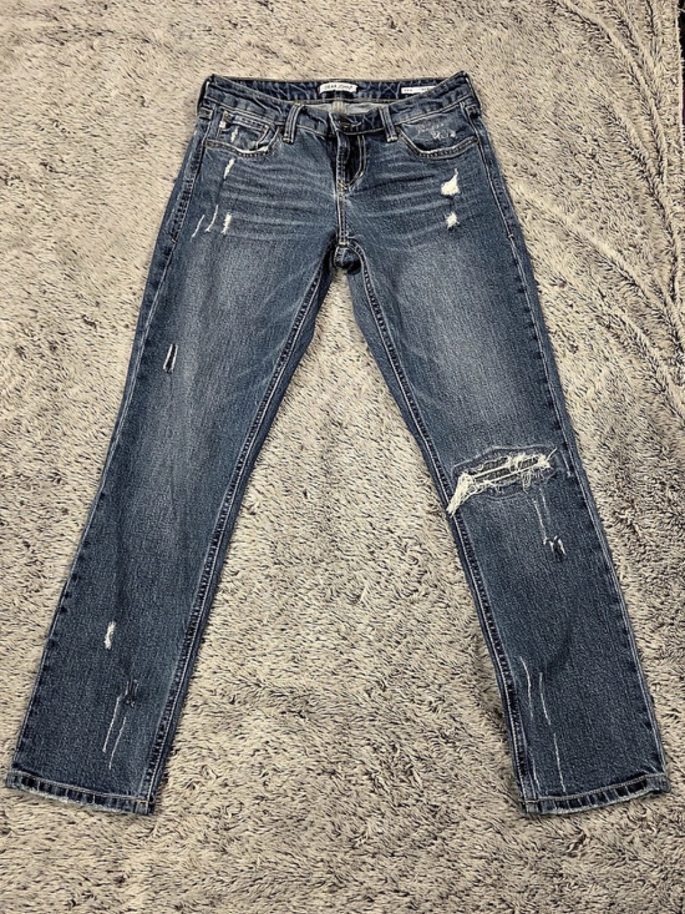 Dear John Erin Distressed Straight Leg Jeans Sz 25